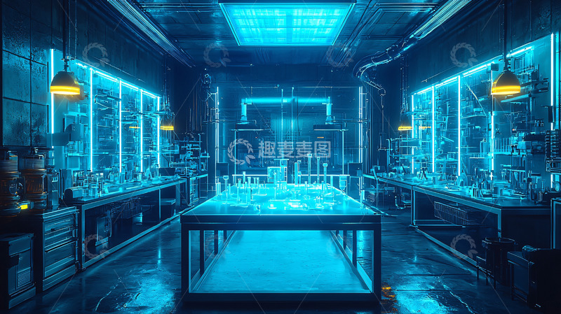 高清大图下载【趣麦麦图】未来感实验室内部