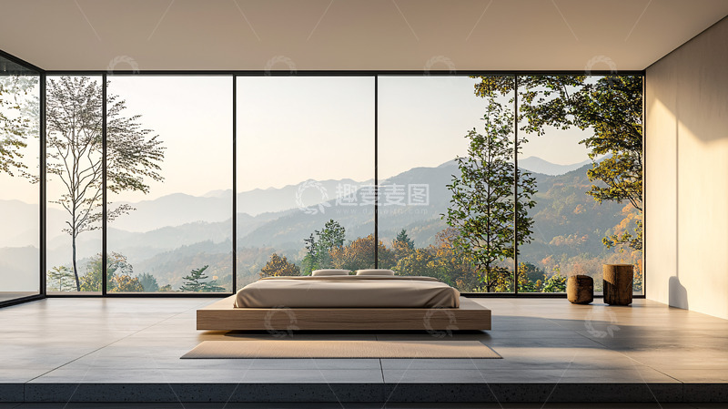 高清大图下载【趣麦麦图】极简主义卧室