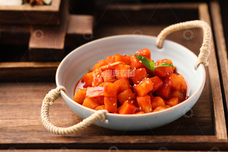 高清大图下载【趣麦麦图】韩式泡萝卜小菜2