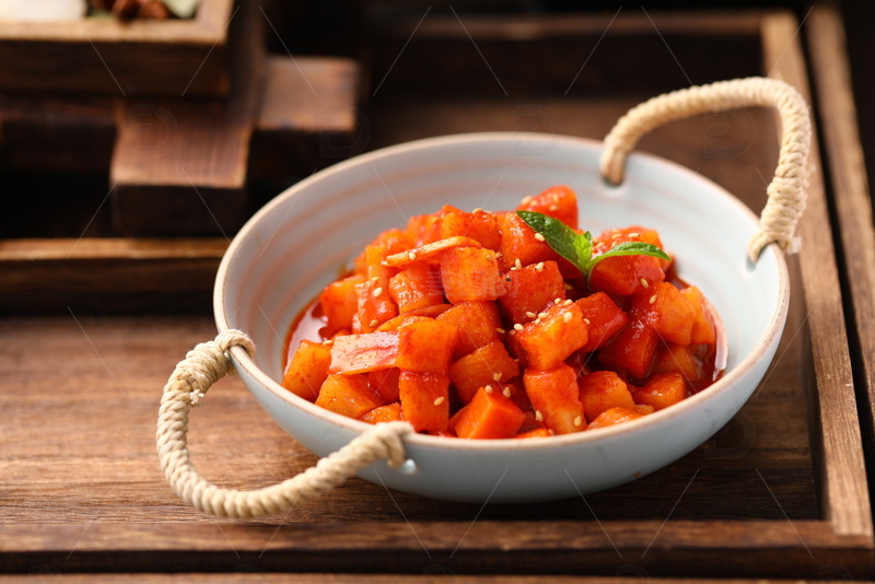 高清大图下载【趣麦麦图】韩式泡萝卜小菜2