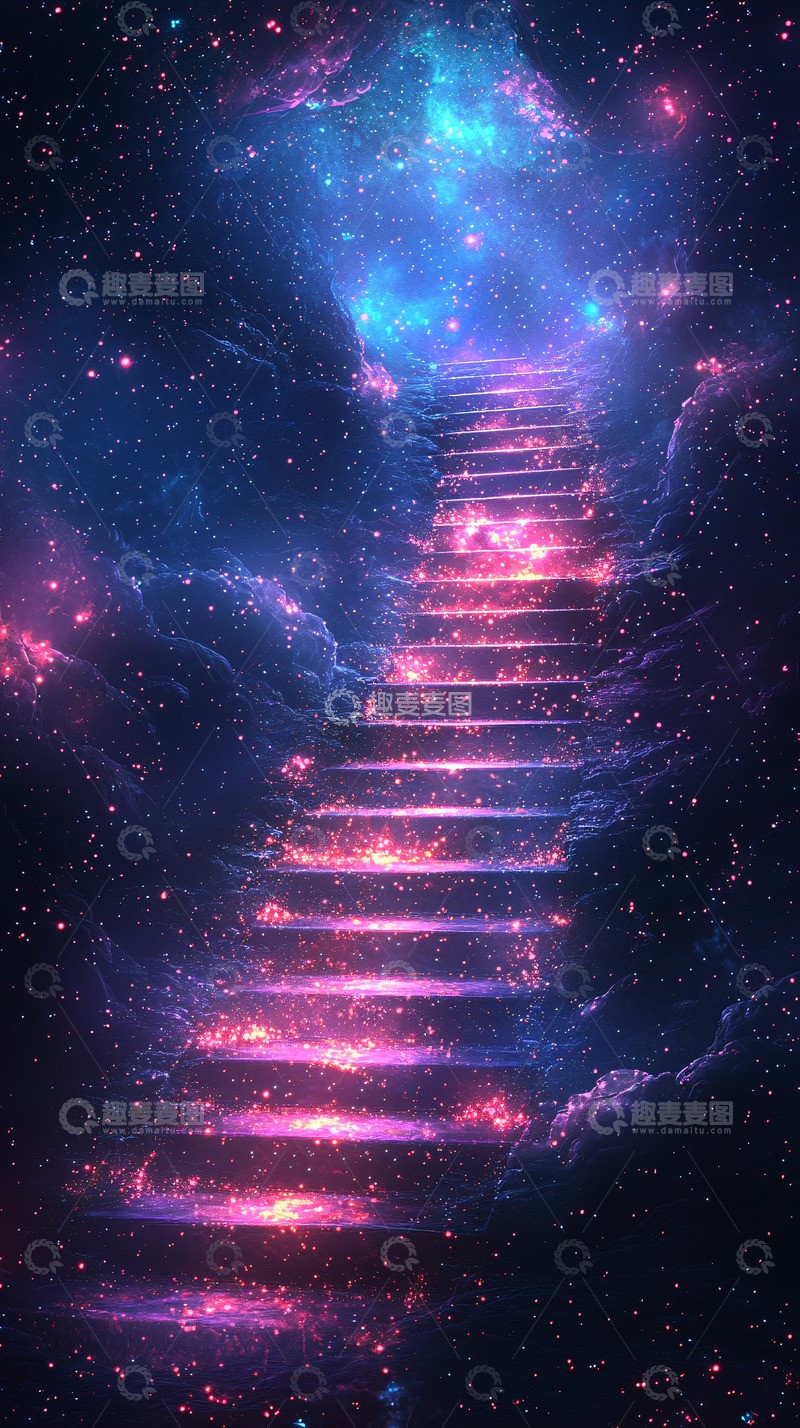 高清大图下载【趣麦麦图】宇宙阶梯