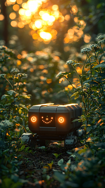 森林黄昏机器人