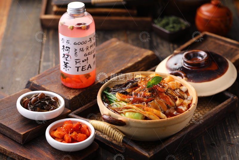 高清大图下载【趣麦麦图】佛跳墙捞饭饮品套餐