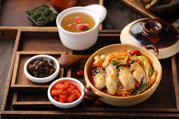 透味参蚝捞饭参汤套餐