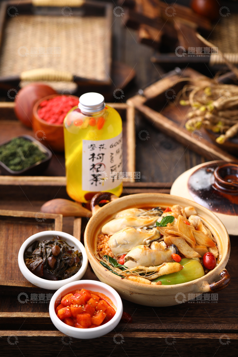 高清大图下载【趣麦麦图】透味参蚝捞饭参汤套餐3