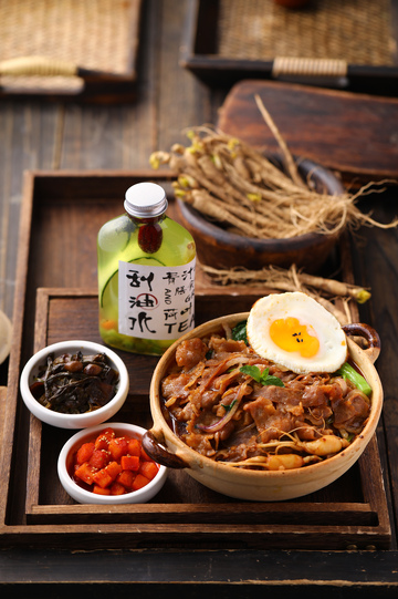 人参小牛饭饮品套餐