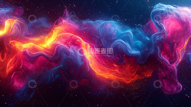 高清大图下载【趣麦麦图】抽象火焰纹理