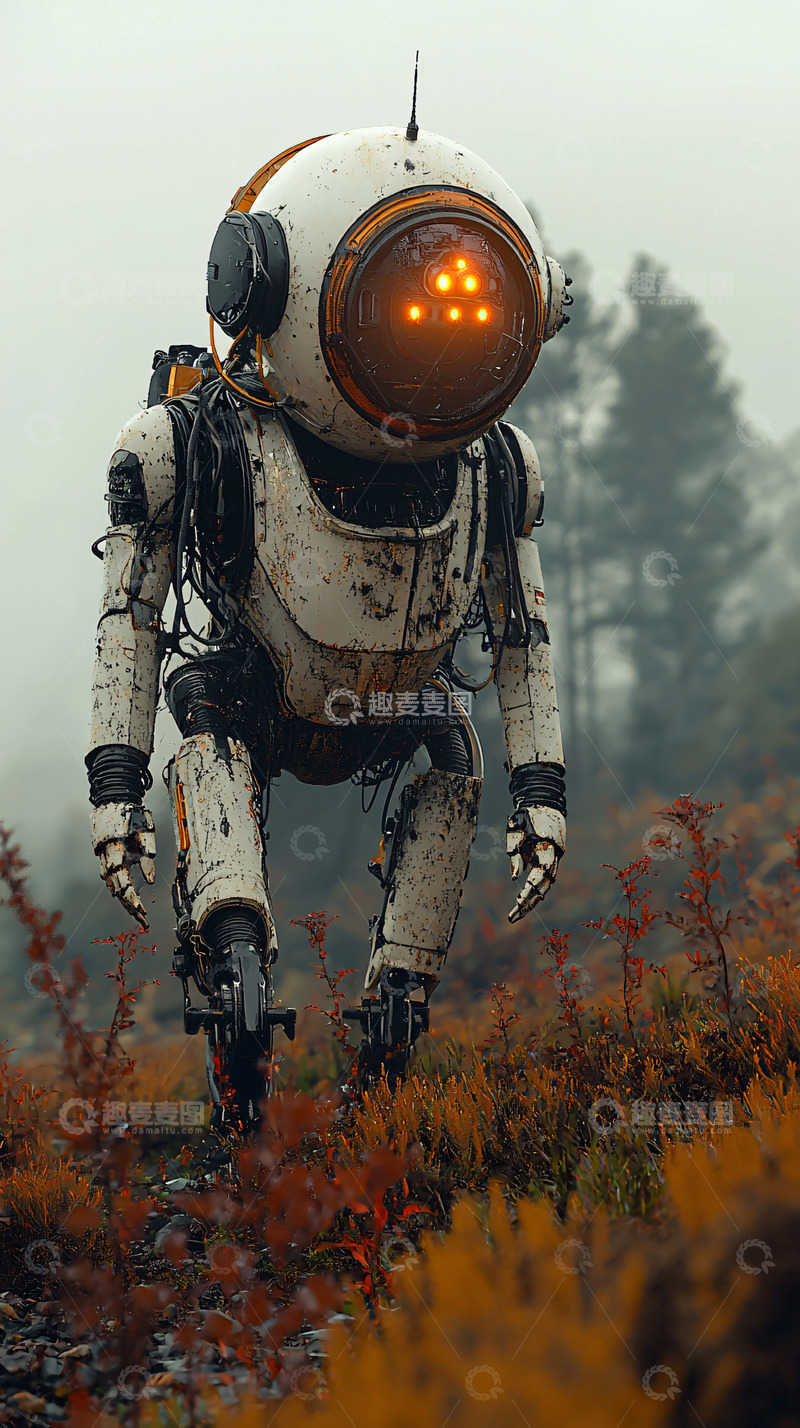 高清大图下载【趣麦麦图】科幻风格机器人