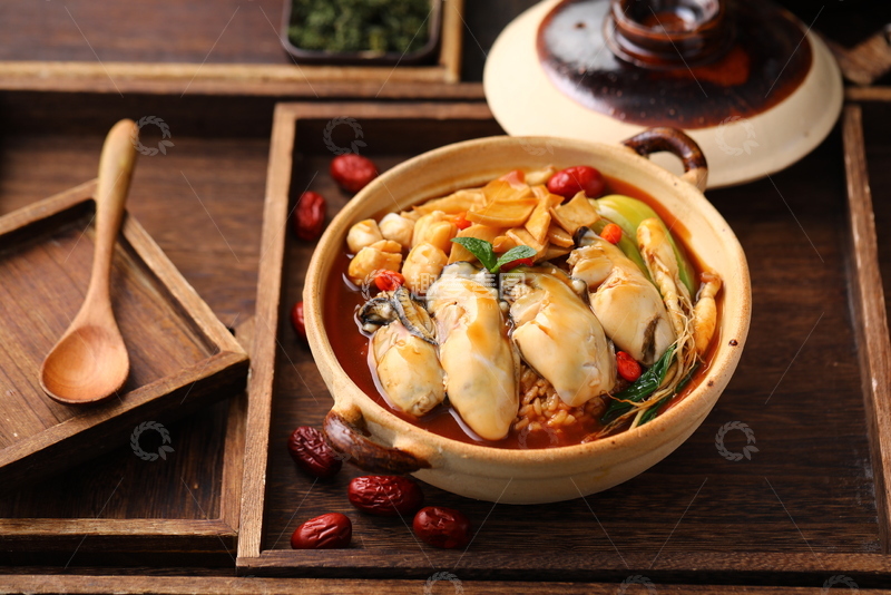 高清大图下载【趣麦麦图】透味参蚝捞饭1