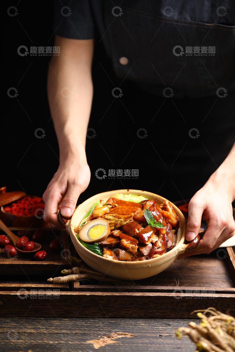 高清大图下载【趣麦麦图】Q弹猪脚捞饭人文1