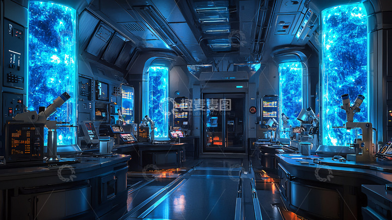 高清大图下载【趣麦麦图】科技感实验室未来场景