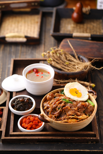 人参小牛饭参汤套餐