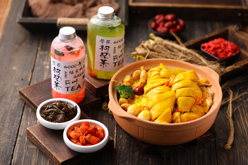 金牌参鸡汤捞饭饮品套餐