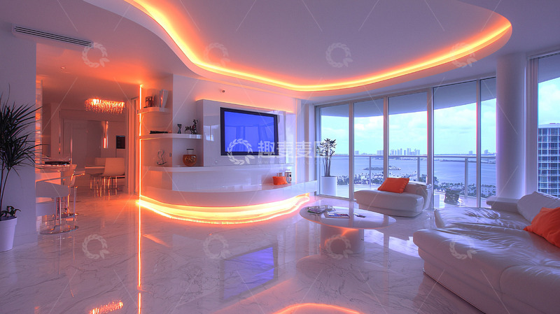 高清大图下载【趣麦麦图】现代简约风格客厅20