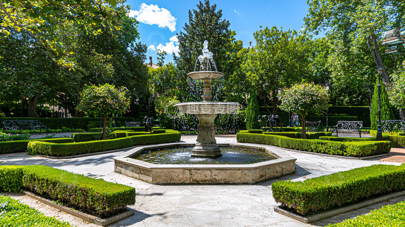 高清大图下载【趣麦麦图】花园喷泉