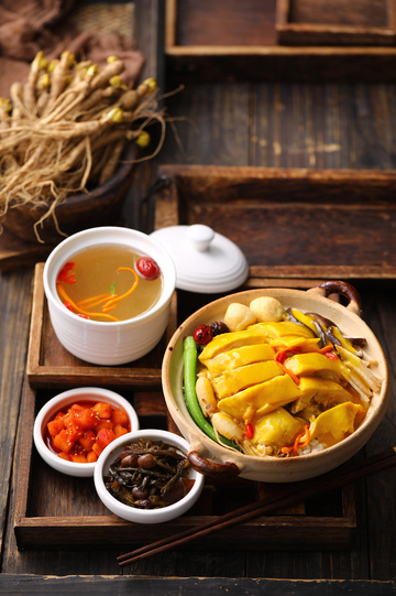 招牌参鸡汤捞饭参汤套餐1