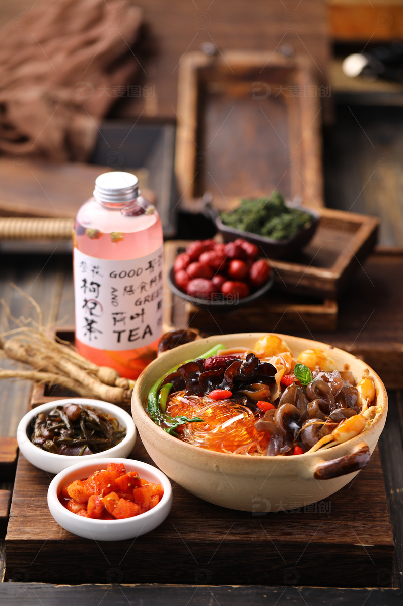 金牌双参捞饭饮品套餐1