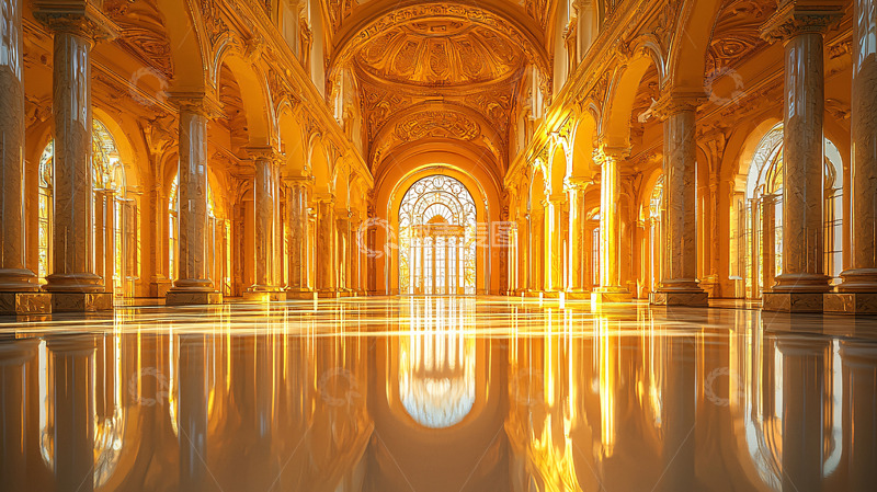 高清大图下载【趣麦麦图】金色大厅富丽堂皇