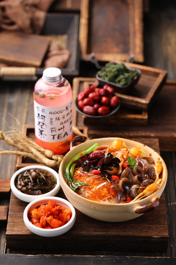 金牌双参捞饭饮品套餐