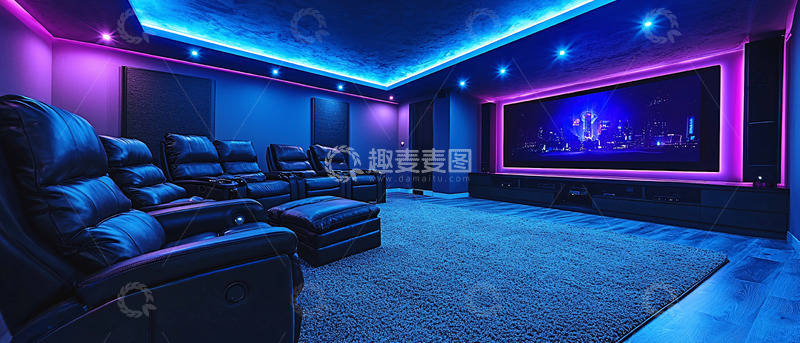 高清大图下载【趣麦麦图】私人影院装修