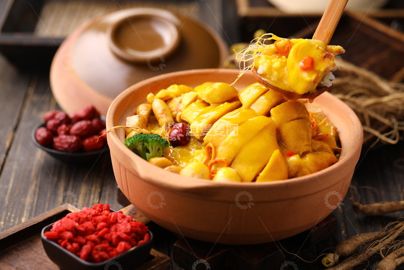 高清大图下载【趣麦麦图】金牌参鸡汤捞饭4