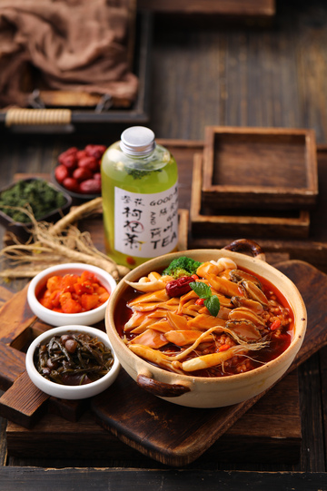 鲜参鲍鱼捞饭饮品套餐1