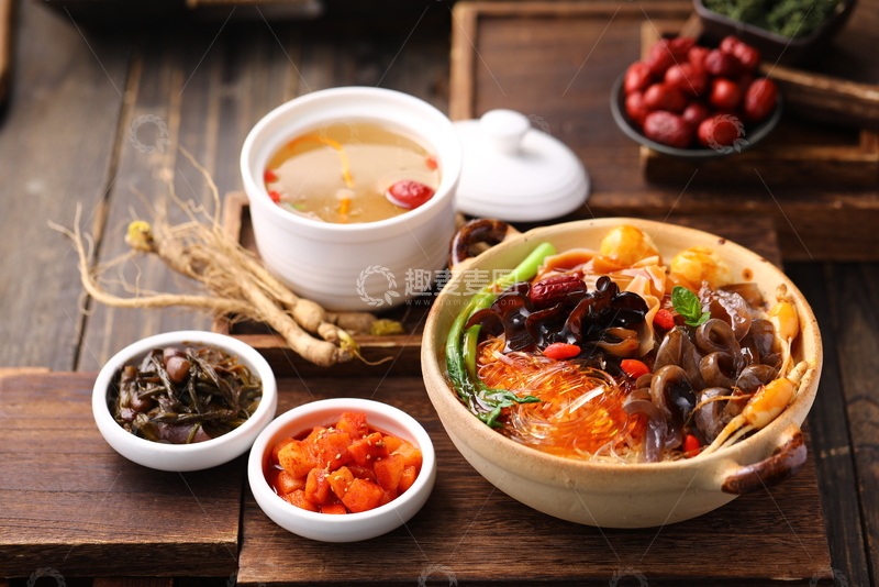 高清大图下载【趣麦麦图】金牌双参捞饭参汤套餐1