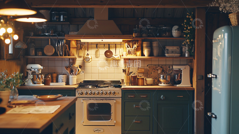 高清大图下载【趣麦麦图】复古厨房