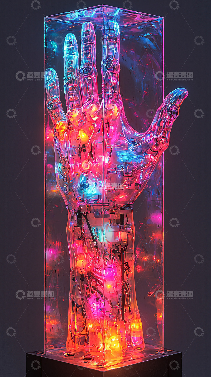 高清大图下载【趣麦麦图】透明水晶手