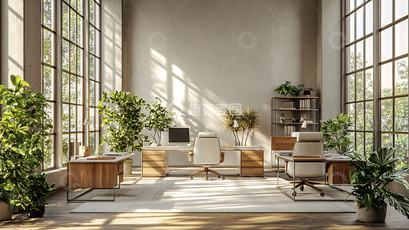 高清大图下载【趣麦麦图】现代简约风格办公室