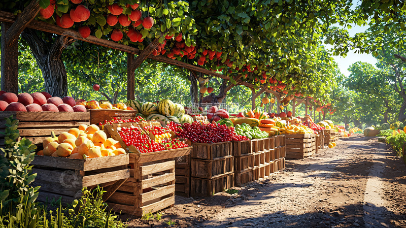 高清大图下载【趣麦麦图】水果摊
