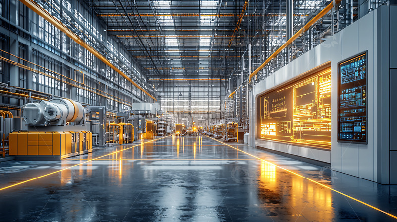 高清大图下载【趣麦麦图】智能工厂车间