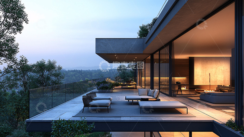 高清大图下载【趣麦麦图】现代别墅外观