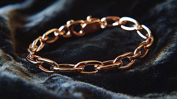 玫瑰金链条手镯