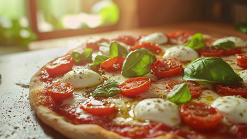 美味意式番茄马苏里拉披萨