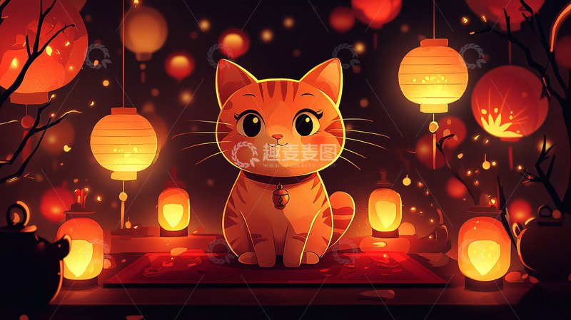 高清大图下载【趣麦麦图】橘猫