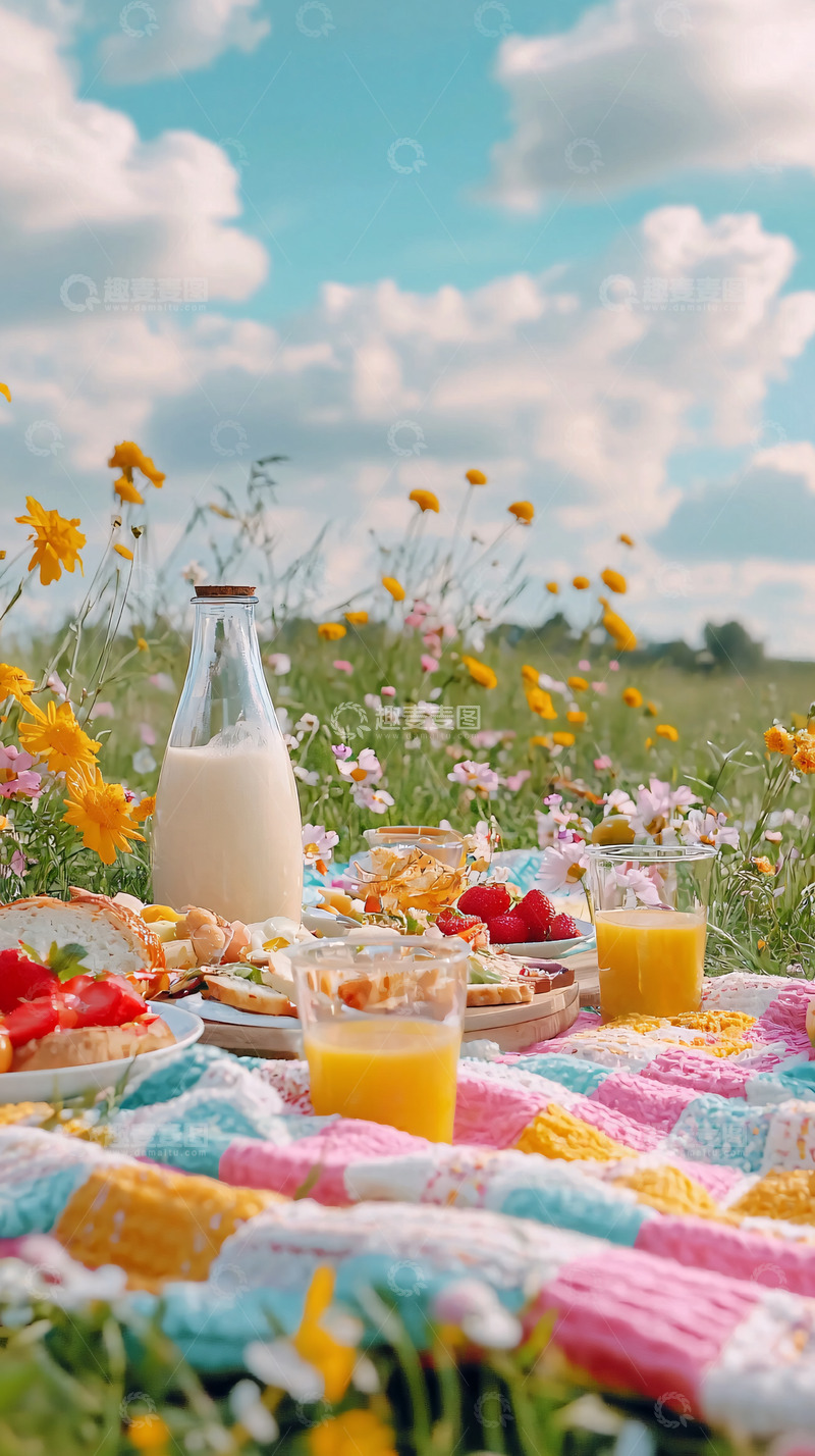 高清大图下载【趣麦麦图】田园野餐