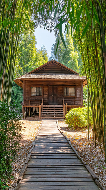竹林小木屋