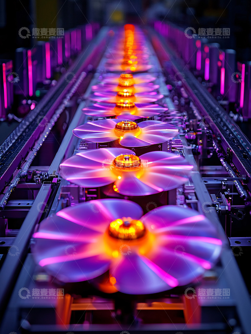 高清大图下载【趣麦麦图】高科技流水线