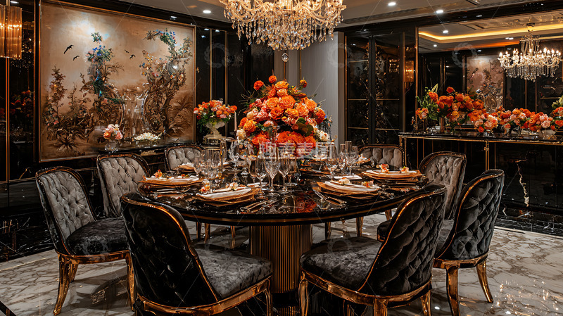 高清大图下载【趣麦麦图】豪华餐厅