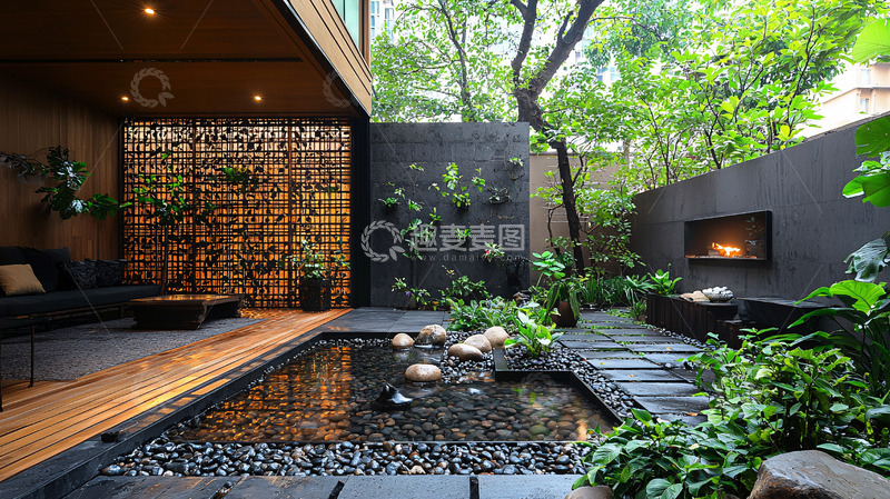 高清大图下载【趣麦麦图】现代庭院设计2