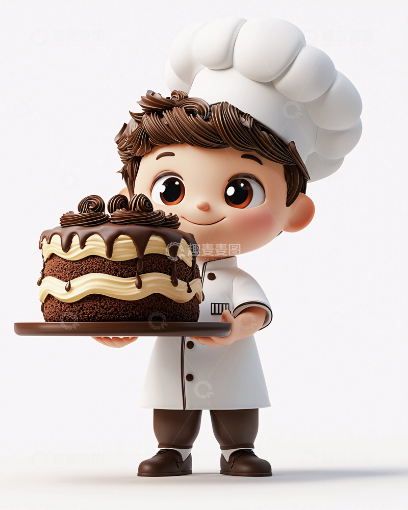 高清大图下载【趣麦麦图】可爱卡通小厨师