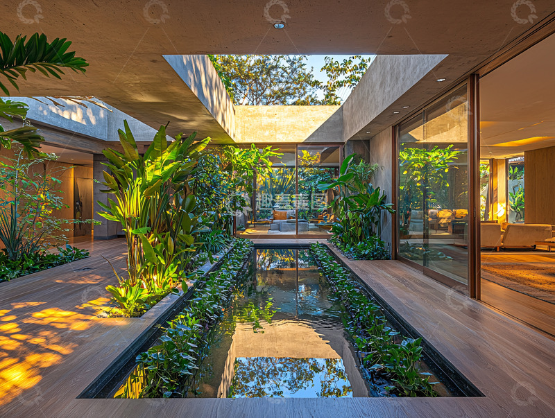 高清大图下载【趣麦麦图】-现代庭院别墅设计