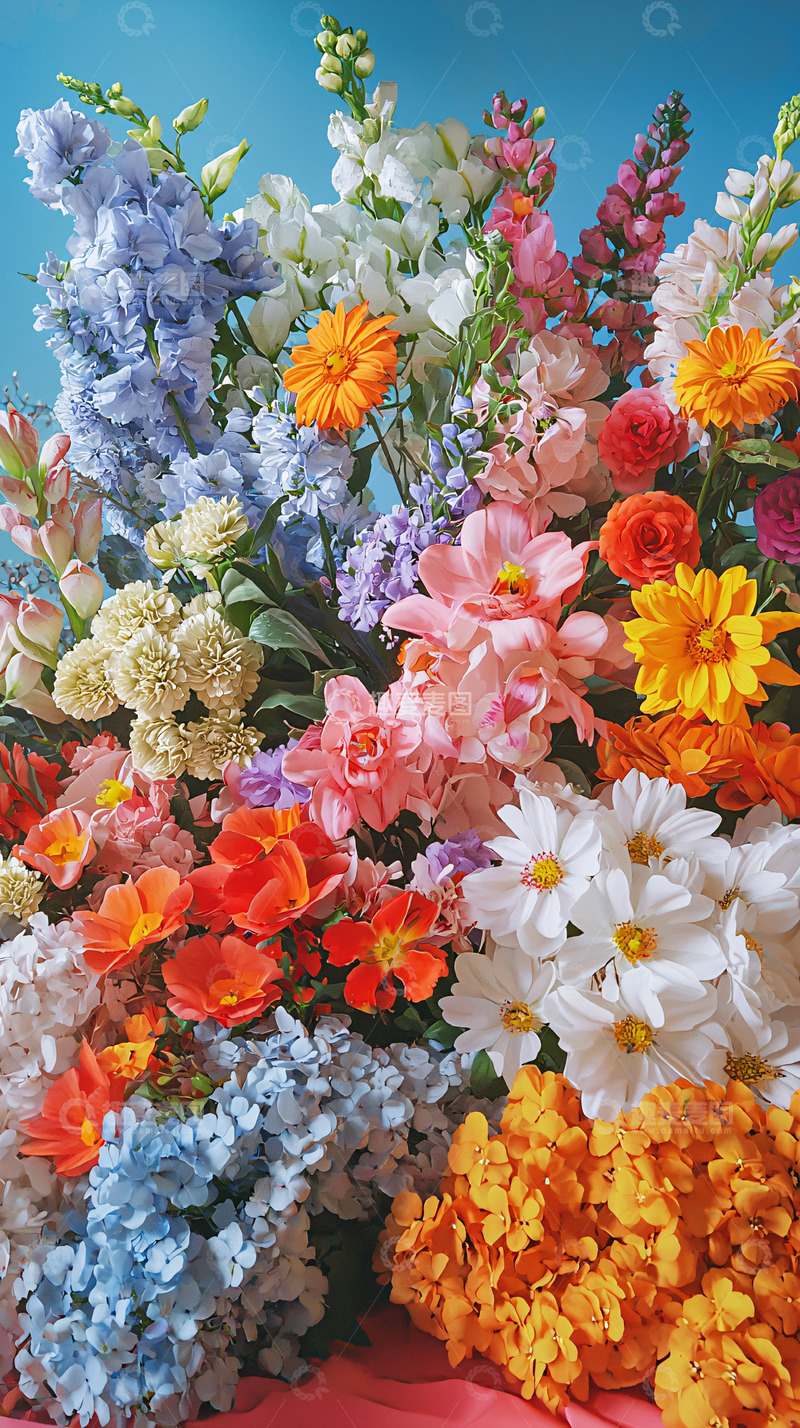 高清大图下载【趣麦麦图】色彩鲜艳的花束