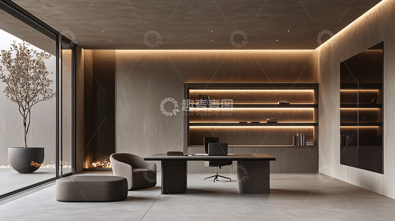 高清大图下载【趣麦麦图】现代极简主义办公空间