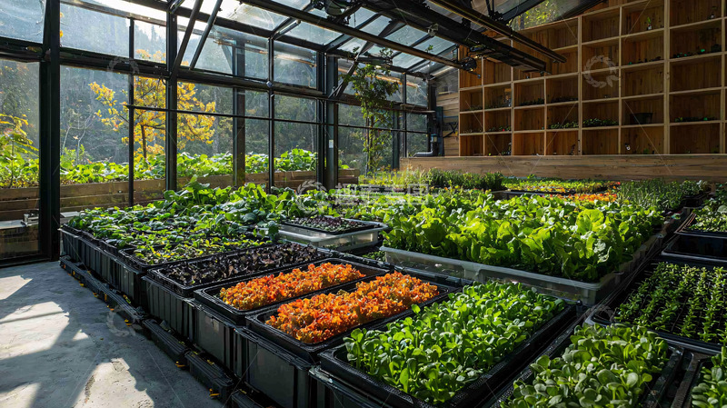 现代化室内蔬菜种植基地