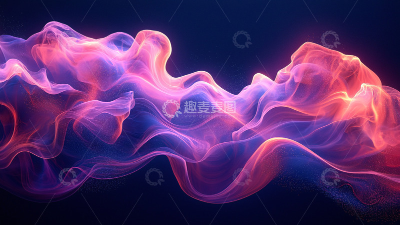 高清大图下载【趣麦麦图】紫色粉色烟雾状渐变