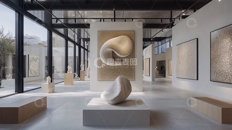 高清大图下载【趣麦麦图】现代艺术展厅