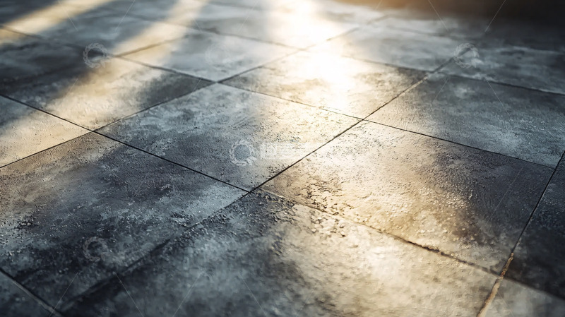 高清大图下载【趣麦麦图】阳光照射下的地面瓷砖