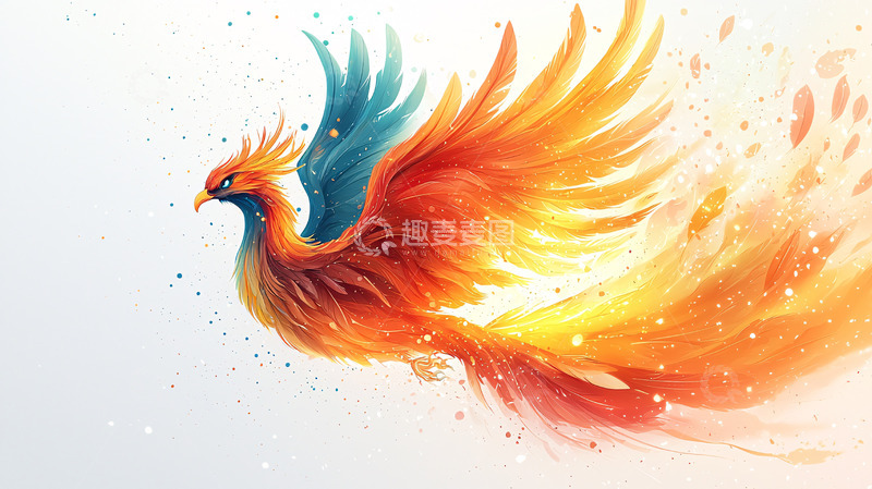 高清大图下载【趣麦麦图】火凤凰